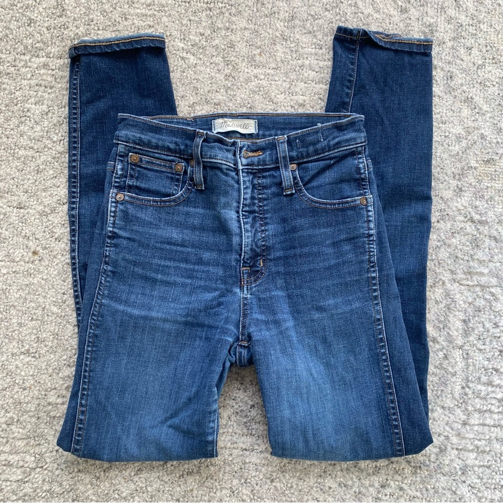 EUC Madewell 10in high rise skinny Jean 10” sz 24 regular